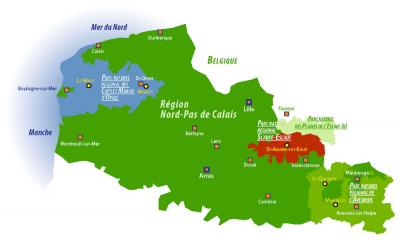 Carte du Nord Pas-de-Calais